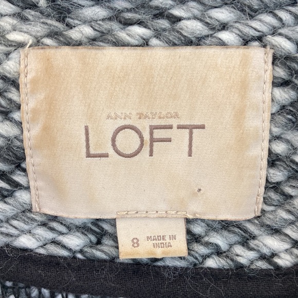 Loft soft knitted jacket with leather trim pockets - Picture 5 of 7